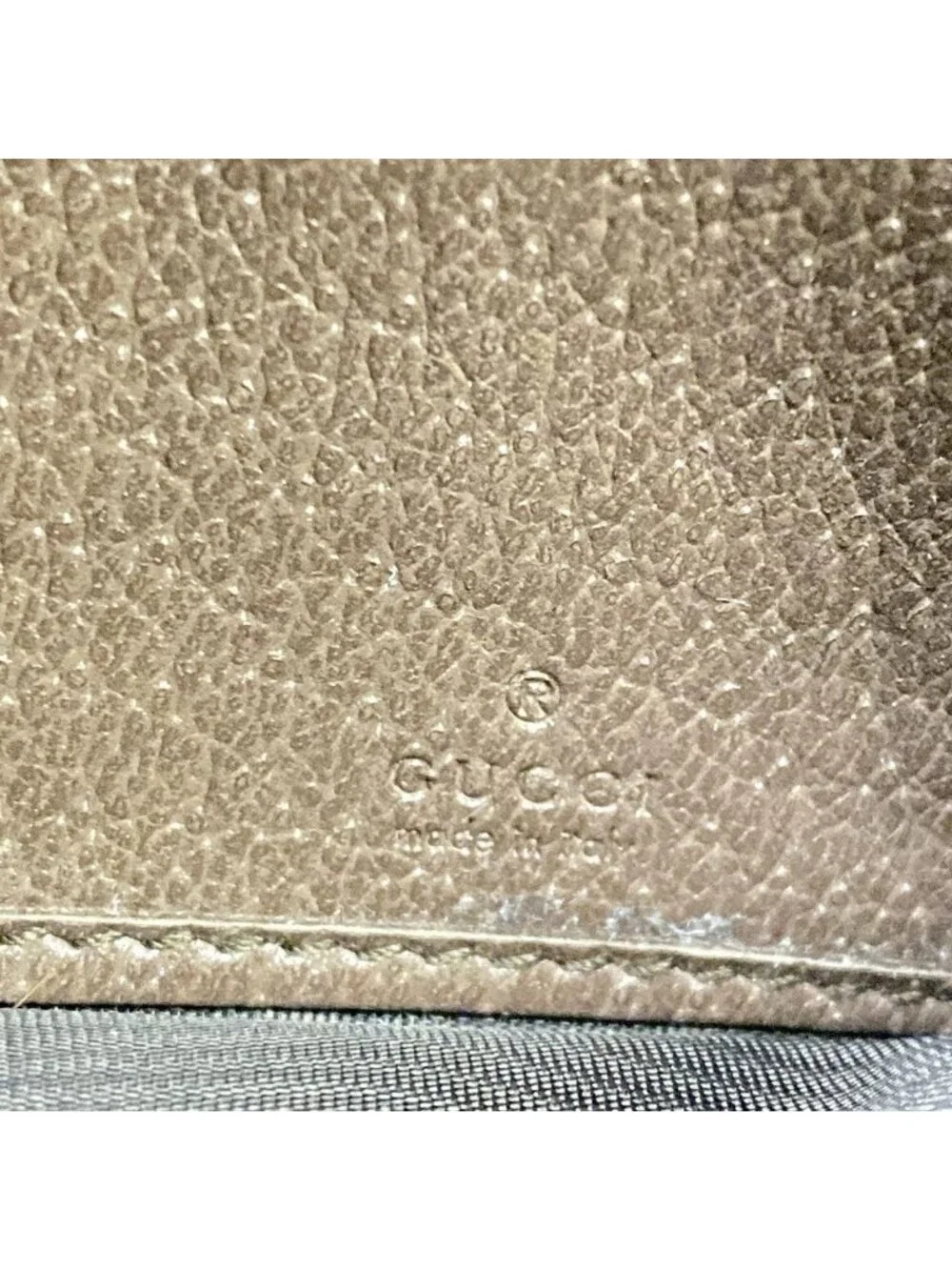 ★SOLD★ Gucci Wallet Ophidia Beige Ebony Dark Brown Leather - Picture 6 of 13